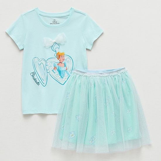 Disney Collection Little & Big Kid Girls 2-pc. Cinderella Princess Skirt Set