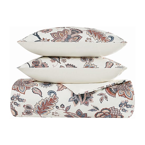 Cannon Chloe Jacobean 3-pc. Easy Care Duvet Cover Set
