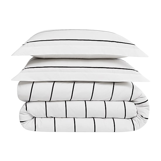 Brooklyn Loom Hayward Stripe 3-pc. Easy Care Duvet Cover Set