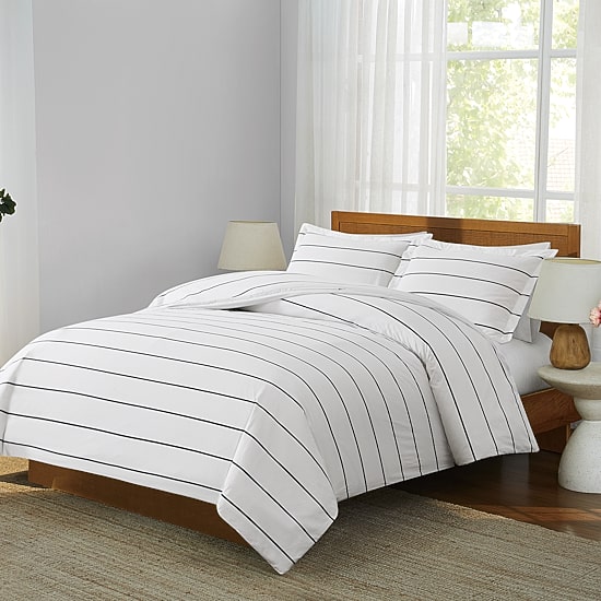Brooklyn Loom Hayward Stripe 3-pc. Easy Care Duvet Cover Set