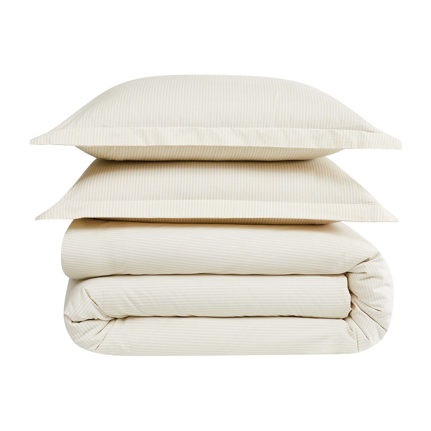 Brooklyn Loom Pinstripe 3-pc. Easy Care Duvet Cover Set