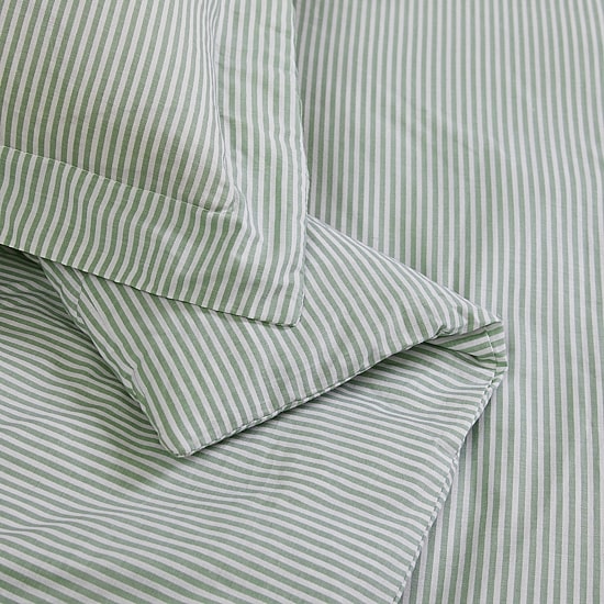 Brooklyn Loom Pinstripe 3-pc. Easy Care Duvet Cover Set