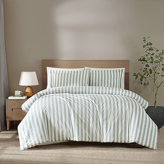 Brooklyn Loom Levi Stripe 3-pc. Easy Care Duvet Cover Set