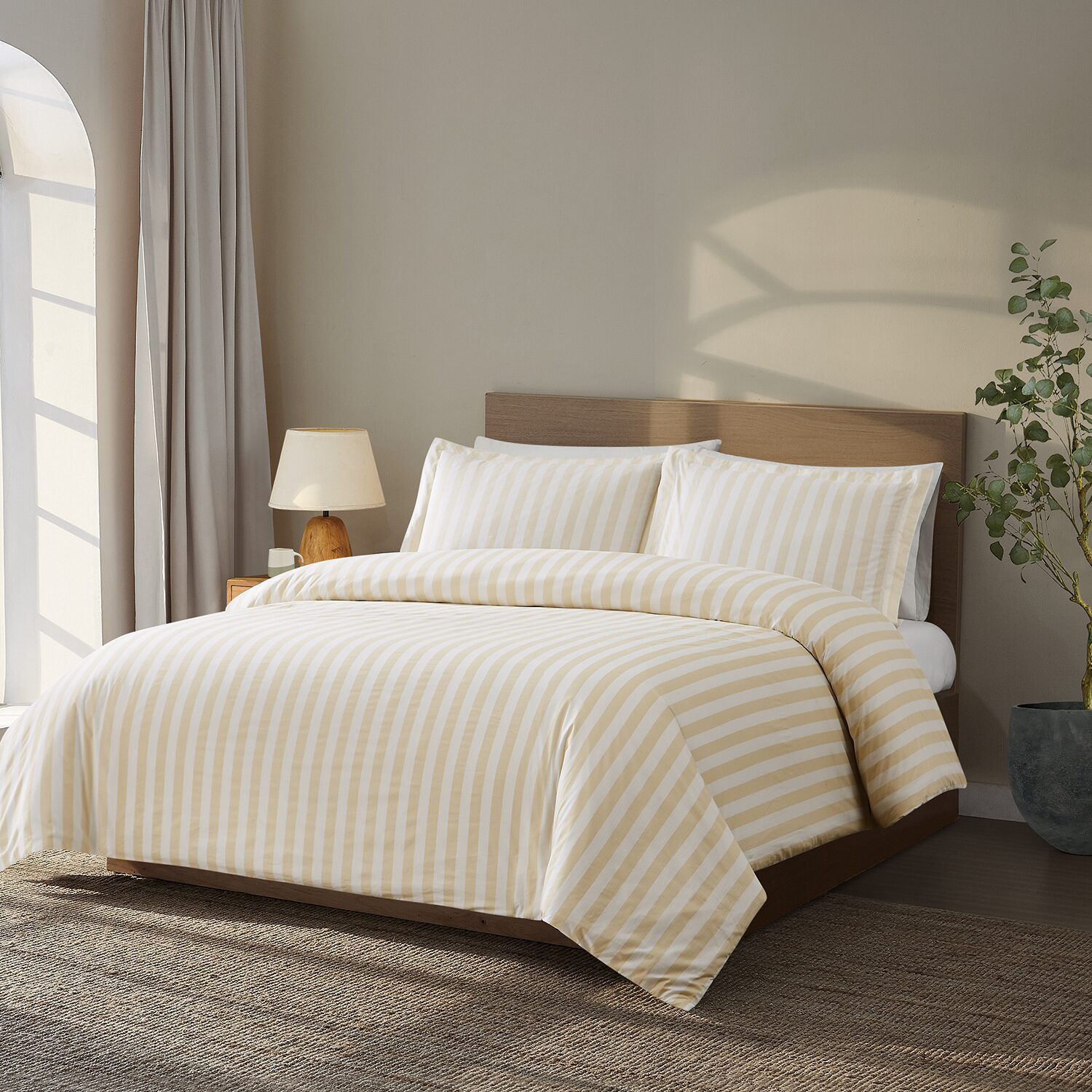 Brooklyn Loom Levi Stripe 3-pc. Easy Care Duvet Cover Set