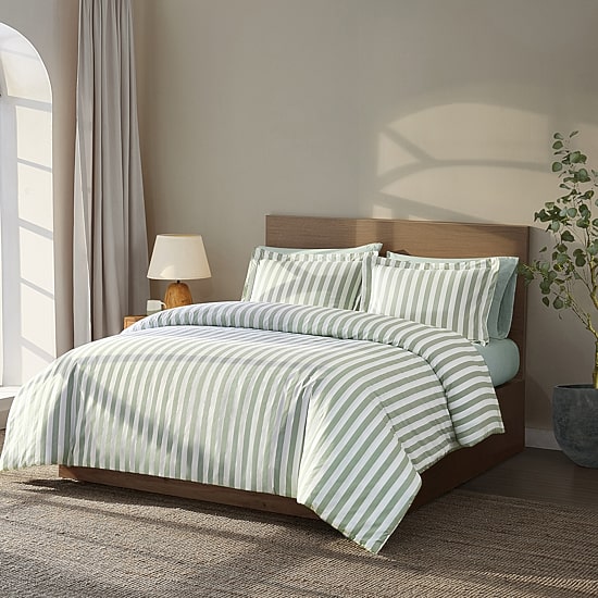 Brooklyn Loom Levi Stripe 3-pc. Easy Care Duvet Cover Set