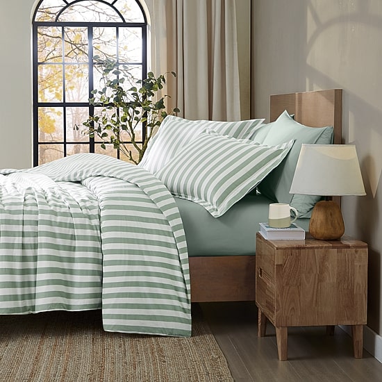 Brooklyn Loom Levi Stripe 3-pc. Easy Care Duvet Cover Set
