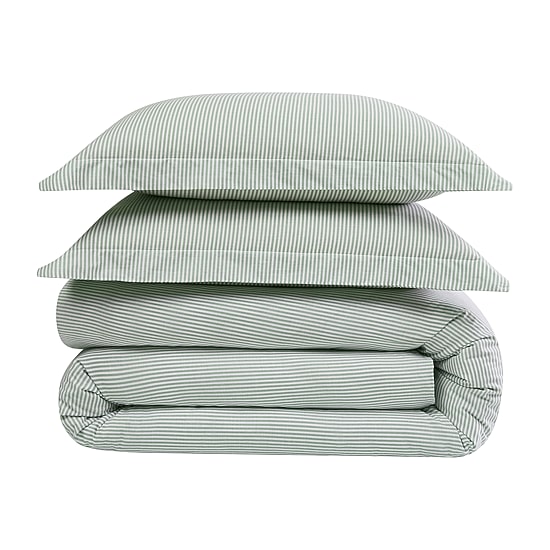 Brooklyn Loom Pinstripe Easy Care Comforter Set