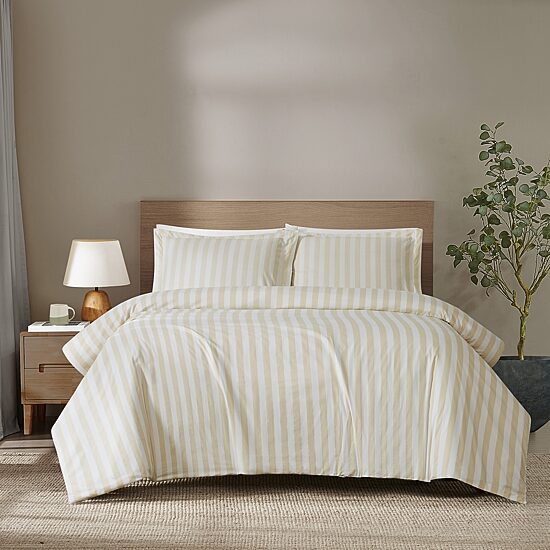 Brooklyn Loom Levi Stripe Easy Care Comforter Set
