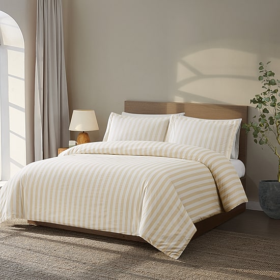 Brooklyn Loom Levi Stripe Easy Care Comforter Set