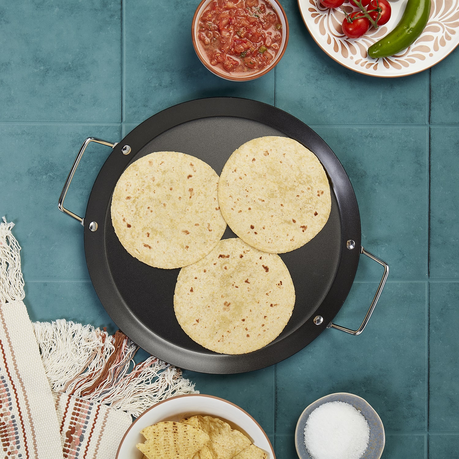 Jenny Martinez Carbon Steel 13" Round Comal Pan