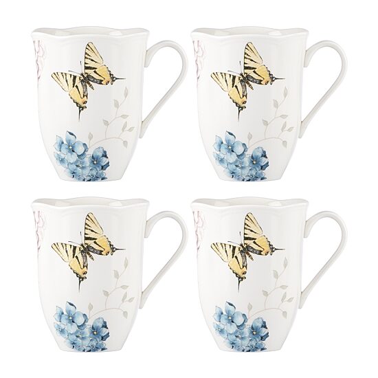 Lenox Butterfly Meadow 4-pc. Floral Coffee Mug