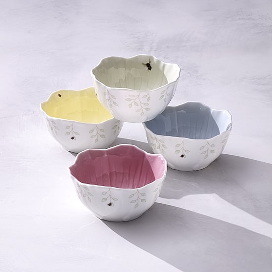 Lenox Butterfly Meadow 4-pc. Porcelain Ice Cream Bowl