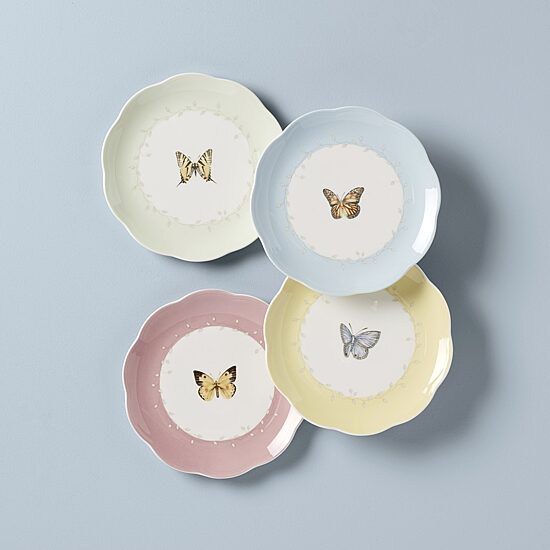 Lenox Butterfly Meadow 4-pc. Porcelain Dessert Plate