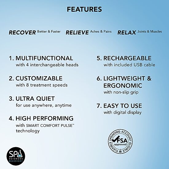 Spa Sciences Recovery Smartgun Massager
