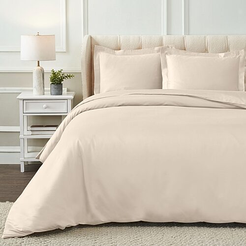 SUPERIOR Egyptian Cotton 1200tc Premium Heavyweight Reversible Duvet Cover, One Size, White
