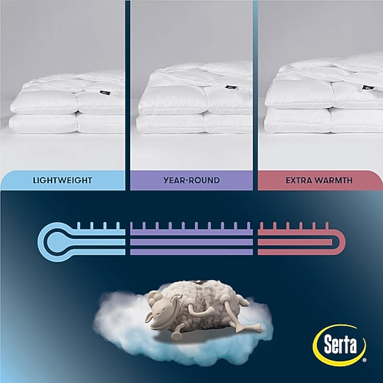 Serta Down Illusion Extra Warmth Down Alternative Comforter