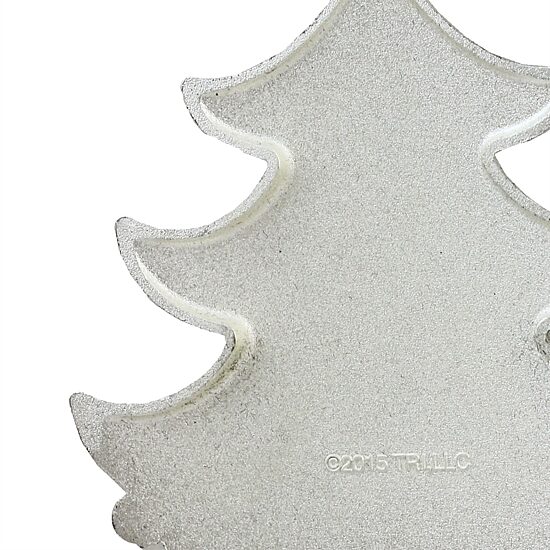3'' Silver Plated DOTS Candy Logo Christmas Tree Ornament with European Crystals