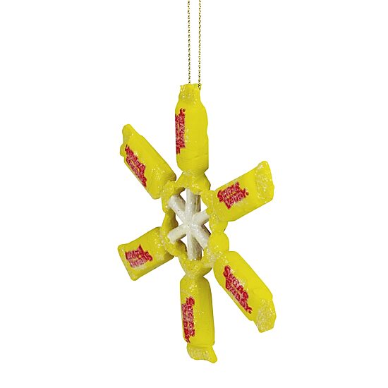 4'' Sugar Daddy Lollipop Snowflake Christmas Ornament
