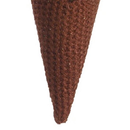 6'' Brown and Pink Strawberry Ice Cream Cone Christmas Ornament