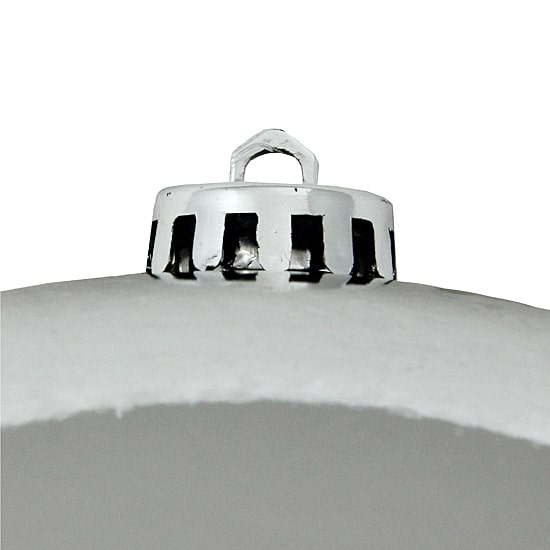Shiny Silver Shatterproof Christmas Ball Ornament 8'' (200mm)