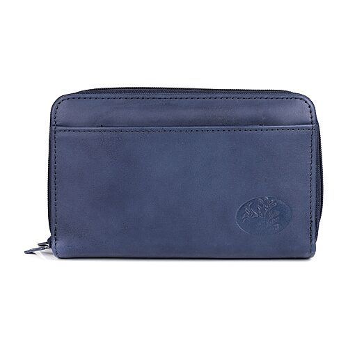 J. Buxton Womens Rfid Blocking Indexer Wallet In Blue