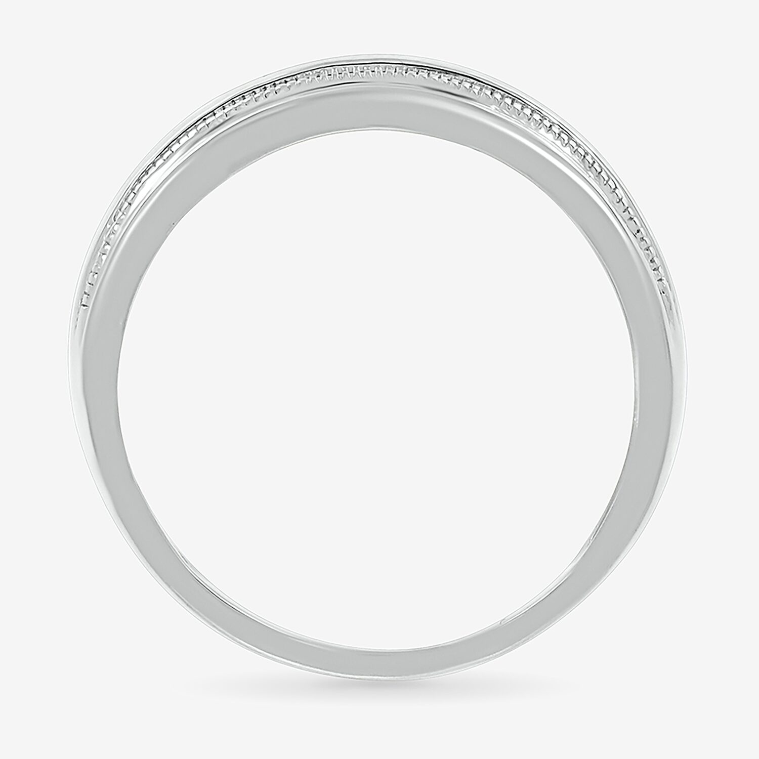 Mens 2.5MM 1/4 CT. T.W. Natural White Diamond 14K Gold Wedding Band