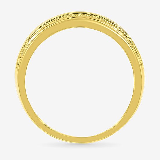 Mens 2.5MM 1/4 CT. T.W. Natural White Diamond 14K Gold Wedding Band