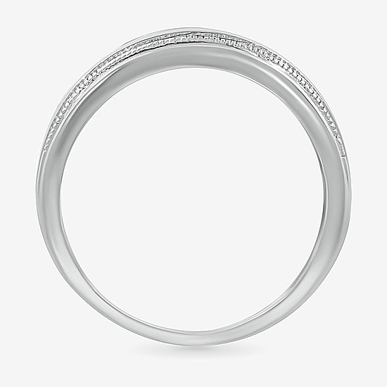 Mens 2.5MM 1/2 CT. T.W. Natural White Diamond 14K Gold Wedding Band