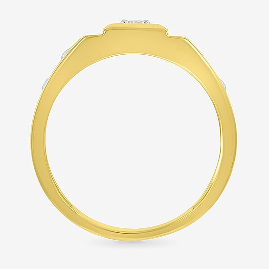 Mens 3.5MM 1/6 CT. T.W. Natural White Diamond 10K Gold Wedding Band