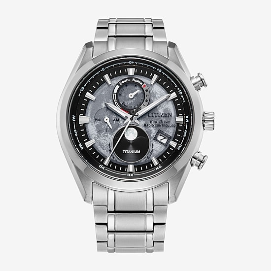 Citizen Super Titanium Mens Silver Tone Bracelet Watch By1010-57h