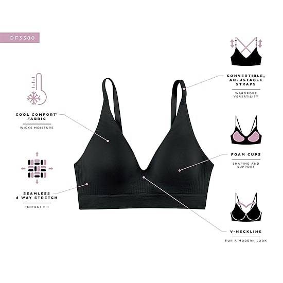 Bali Comfort Revolution Modern Seamless Wireless Full Coverage Bra-Df3380