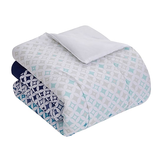 Sweet Home Collection™ Genova Bed-in-A-Bag Printed Comforter Set with Bonus Pillowcases