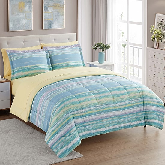 Sweet Home Collection™ Sorento Bed-in-A-Bag Printed Comforter Set with Bonus Pillowcases