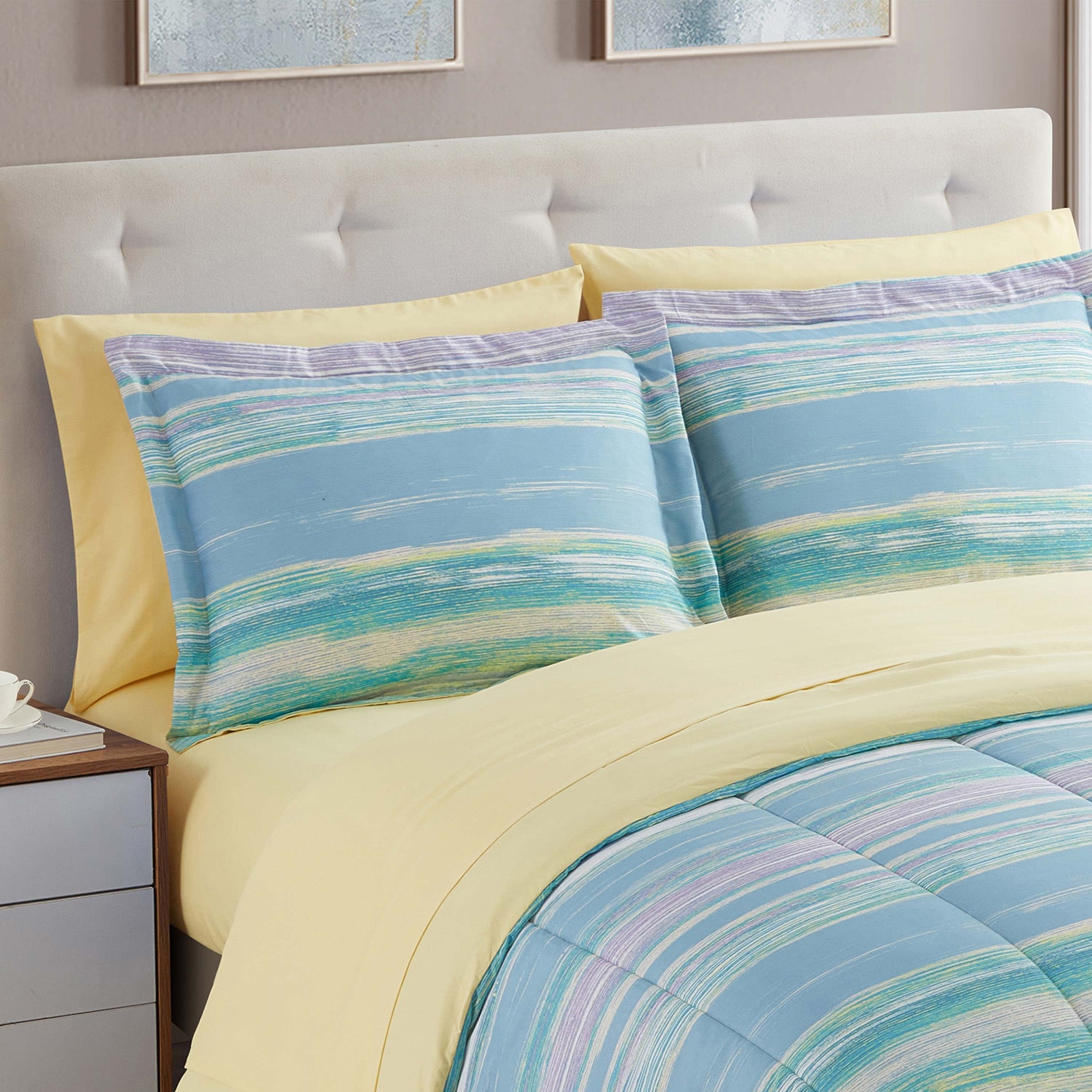 Sweet Home Collection™ Sorento Bed-in-A-Bag Printed Comforter Set with Bonus Pillowcases