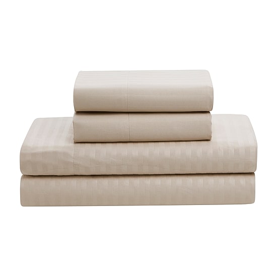 Sweet Home Collection™ Embossed Dobby Stripe Bed In A Bag All Season Complete Set