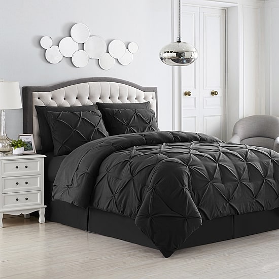Sweet Home Collection™ Embossed Checkered Bed In A Bag All Season Complete Set