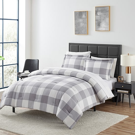 Sweet Home Collection™ Buffalo Plaid Bed in a Bag Set with Bonus Pillowcases