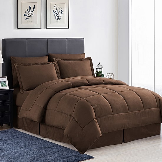 Sweet Home Collection™ Embossed Checkered Bed In A Bag All Season Complete Set
