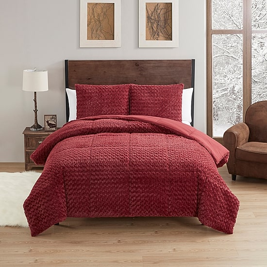 Sweet Home Collection™ Animal Faux Fur Ultra Soft Comforter Set with Shams