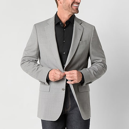 Stafford Hopsack Mens Classic Fit Sport Coat