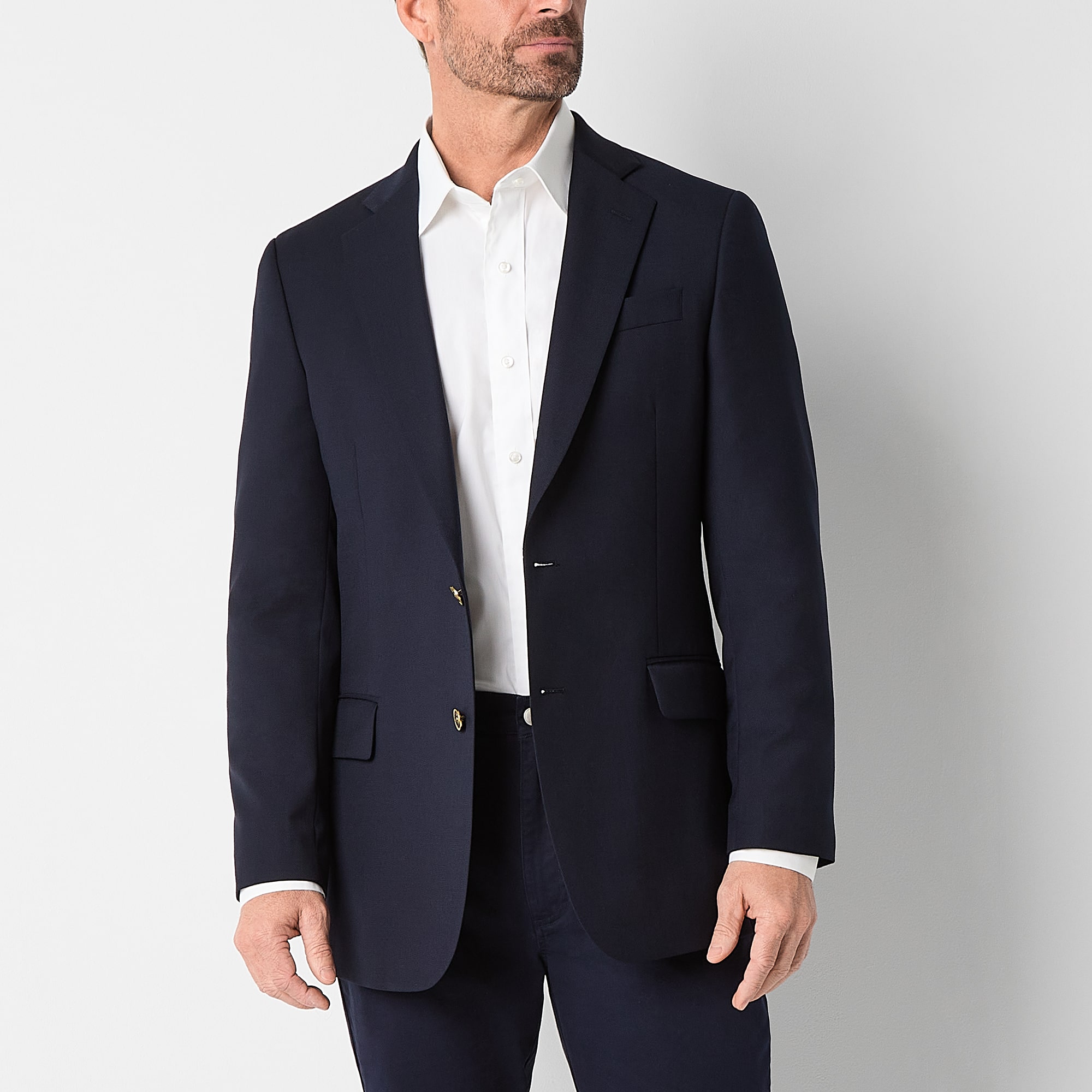 Stafford Hopsack Mens Classic Fit Sport Coat - JCPenney