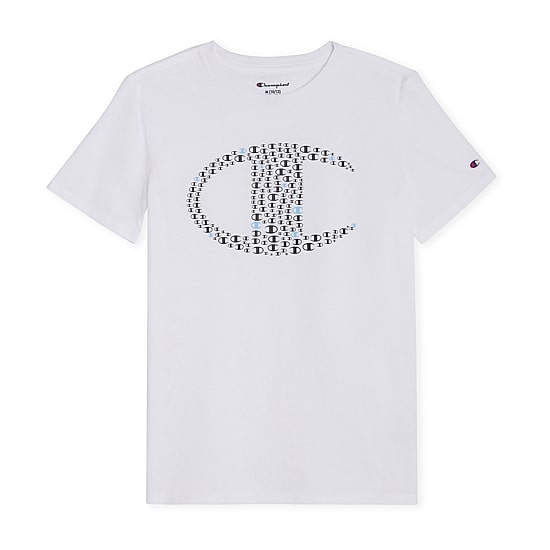Champion Big Kid Boys Crew Neck Short Sleeve Classic Fit Graphic T-Shirt