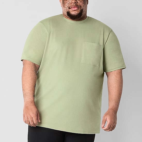 Stylus Mens Crew Neck Short Sleeve Big and Tall T-Shirt