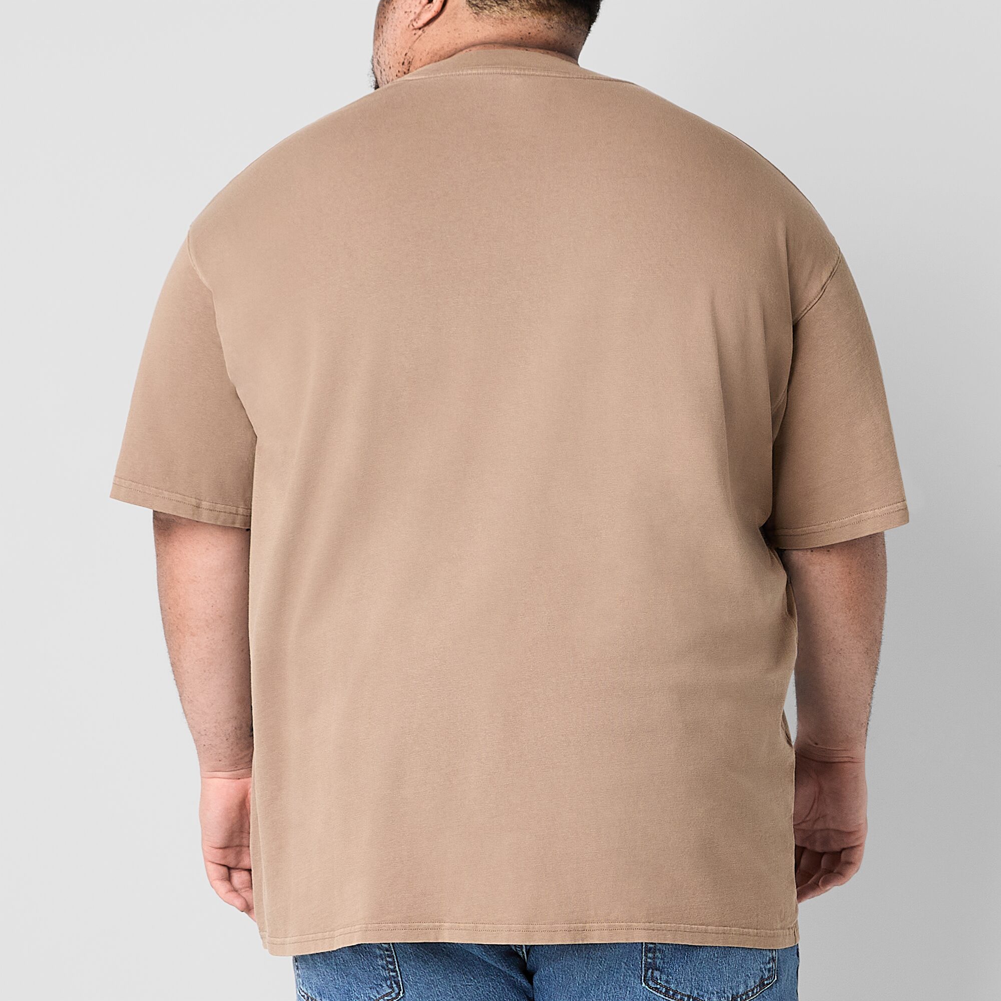 Arizona Mens Crew Neck Short Sleeve Big and Tall T-Shirt