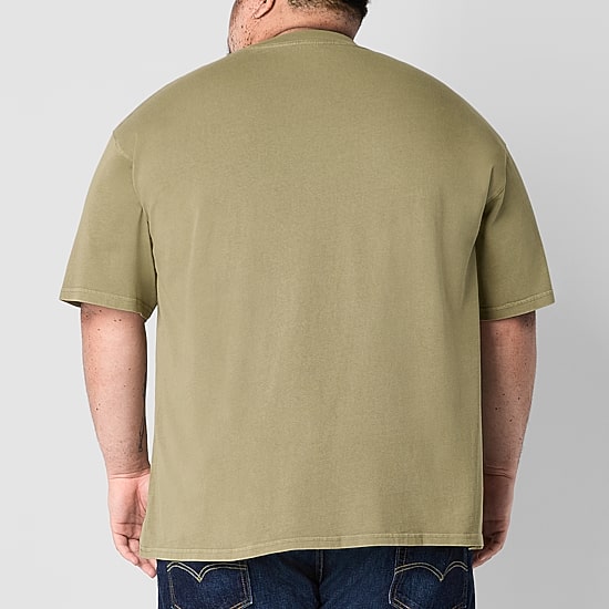 Arizona Mens Crew Neck Short Sleeve Big and Tall T-Shirt