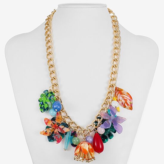 Bijoux Bar Womens 18 Inch Statement Necklace