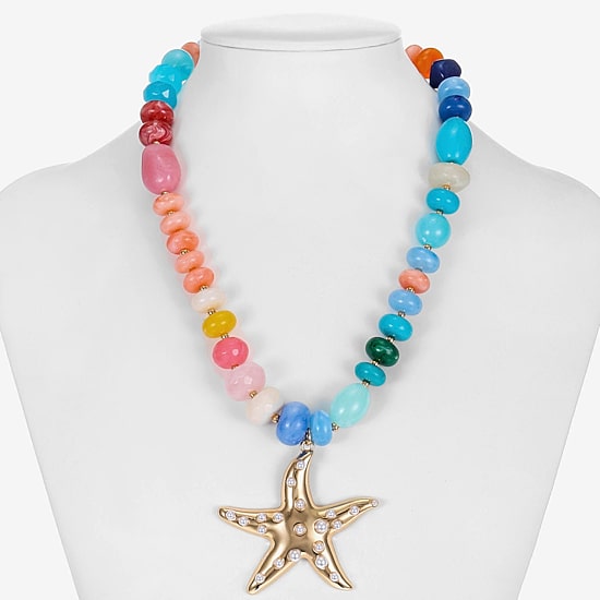 Bijoux Bar Womens 17 Inch Pendant Necklace