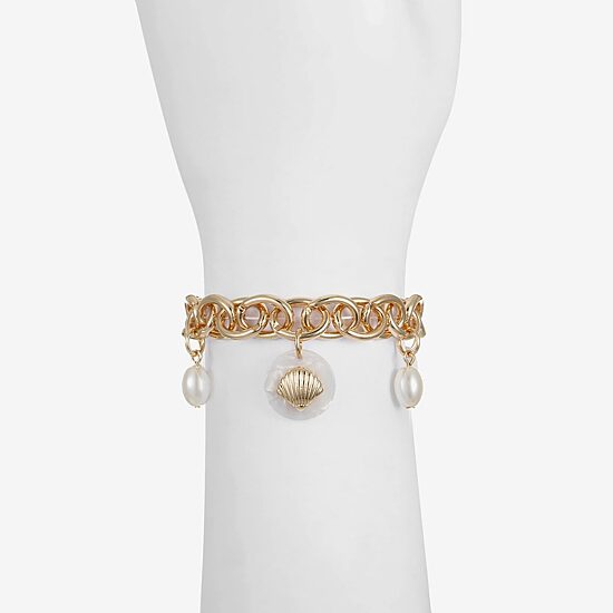 Liz Claiborne Starfish Shell Womens Charm Bracelet