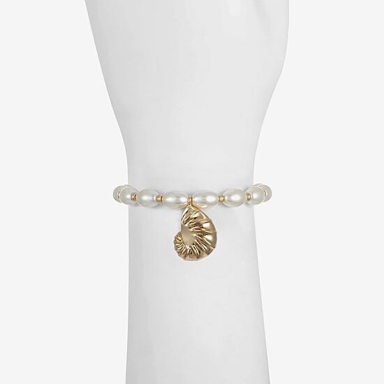 Liz Claiborne Shell Womens Stretch Bracelet