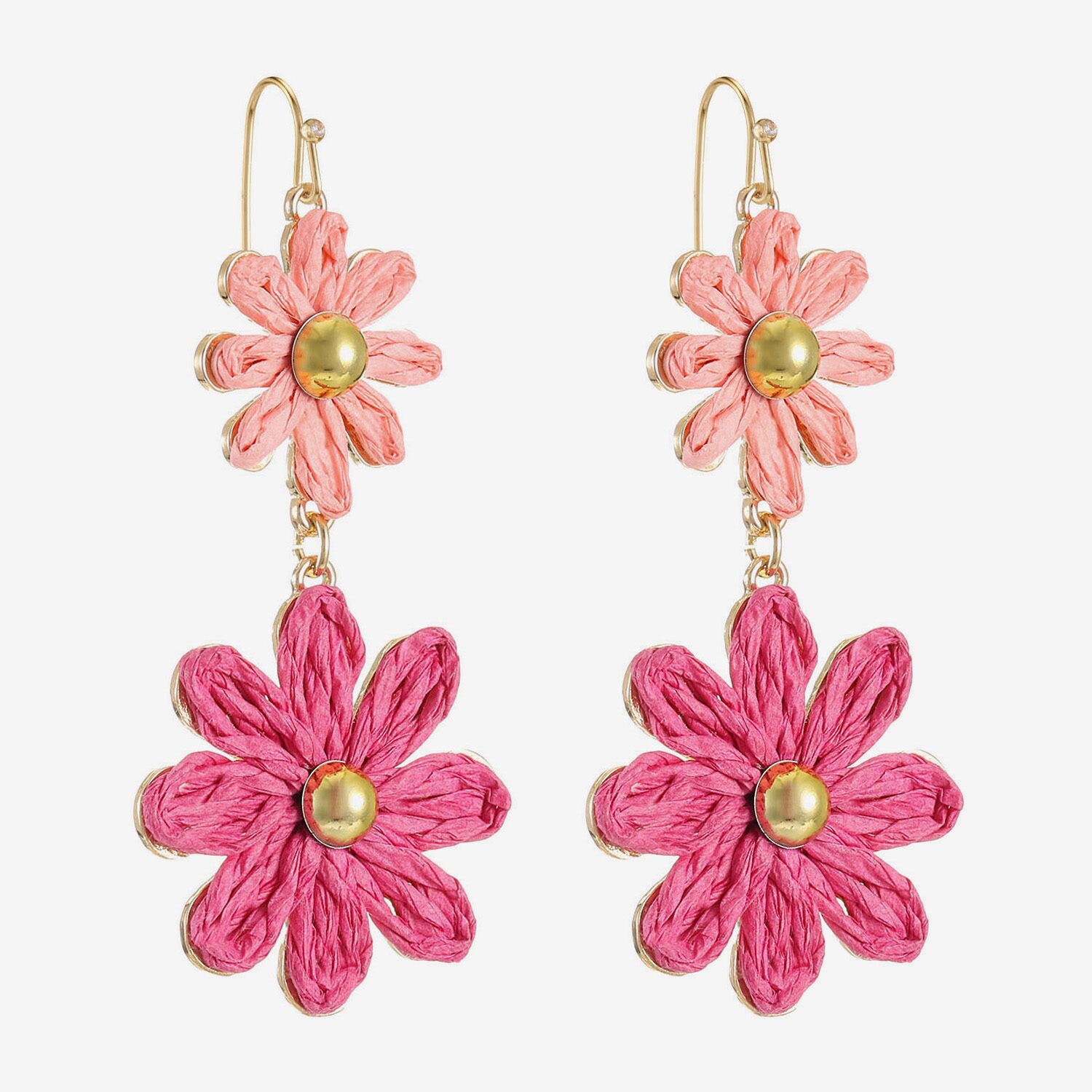 Liz Claiborne Womens Flower Drop Earrings